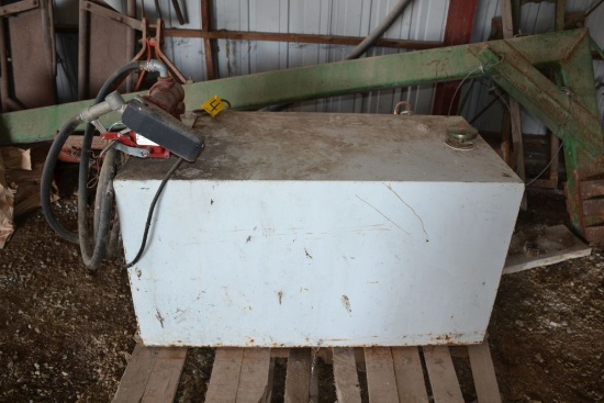 100 Gallon Fuel Tank, 12v Filrite Pump, 15 GPM, Good Shape