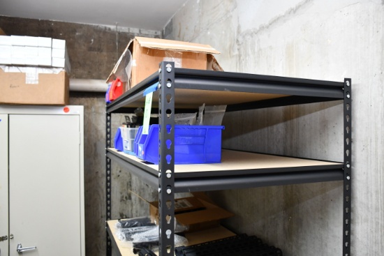 3 - Heavy Duty 5-Shelf Metal Shelving Units; 48"Wx25"Dx70"T; As New; 3xBID