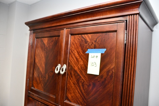 7-Drawer Desk w/Pull-Out Leaves; 72"Wx36"D and 6-Drawer Cabinet w/Upper Storage; 37"Wx24"Dx78"T