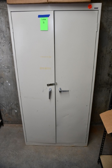 Sandusky 2-Door Metal Storage Cabinets w/Shelving; 36"Wx17-1/2"Dx72"T
