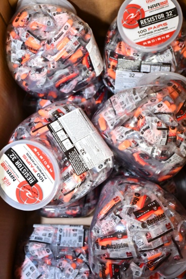 1 Lot of 11 Radians NRR32 Ear Protection in Counter Display Jars; New
