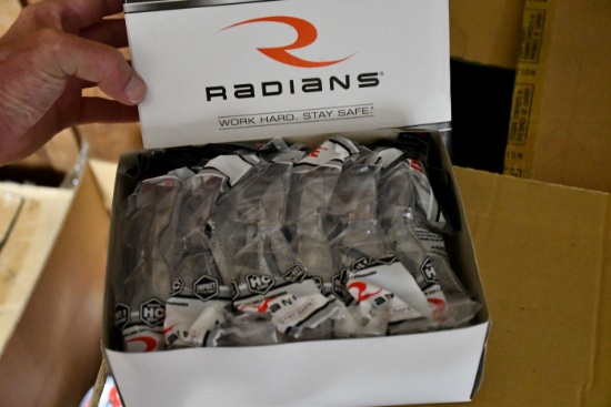 1 Lot of Radians MR01101D Mirage-Style Clear Shooter's Glasses; 12 Prs./Box; Approx. 13 Boxes