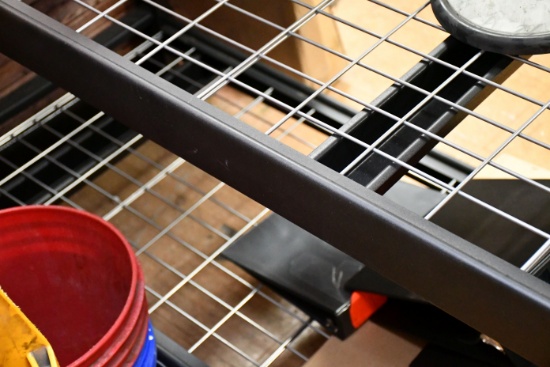 3 - Commercial Grade Metal Racking w/Wire Mesh Shelving; 77"Wx24"Dx69"T; 3xBID; LOT INCLUDES SHELVIN