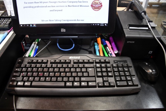 ELO POS System w/Touchscreen Monitor, Scanner, and Receipt Printer