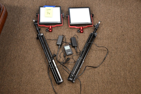 Pair of EEKOTO LED Camera Lights w/Stands