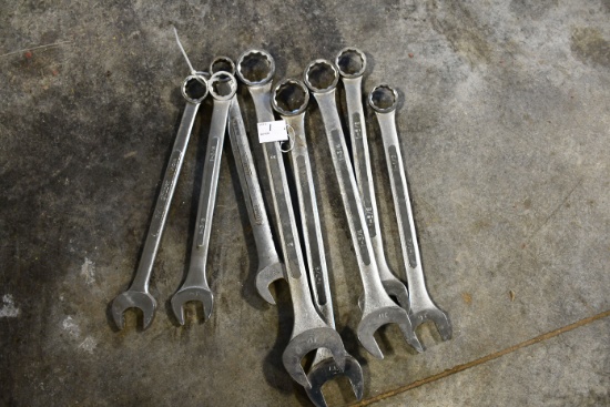 Alloway 8-Piece Open End Wrench Set; 1-5/16" thru 2"