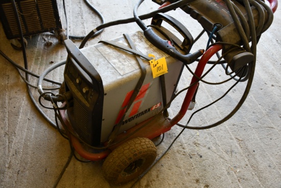Power Max 65 Hypertherm Plasma Cutter on Cart