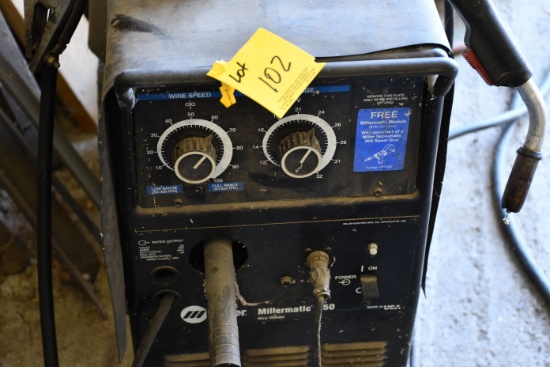 Miller Matic 250 220V Tig Welder w/Argon Carbon Bottle