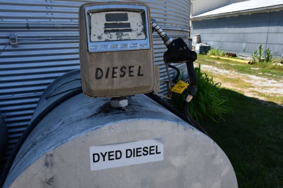 Dyed Diesel 1000 Gal. Fuel Tank w/Electric Pump and Nozzle