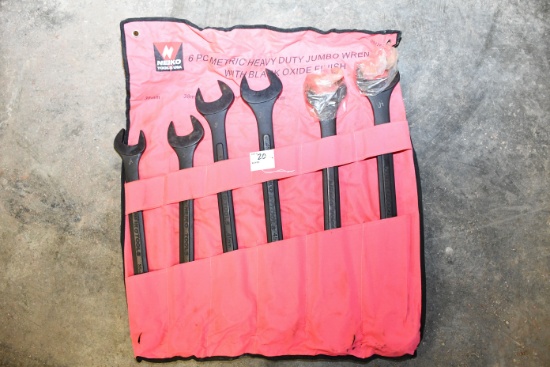 Neiko 6-Piece Metric Heavy Duty Jumbo Wrench Set