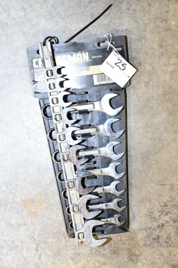 Craftsman 7-Piece Short Combination Standard Wrench Set 3/8" thru 3/4" and 9-Piece Crow's Feet 3/8"