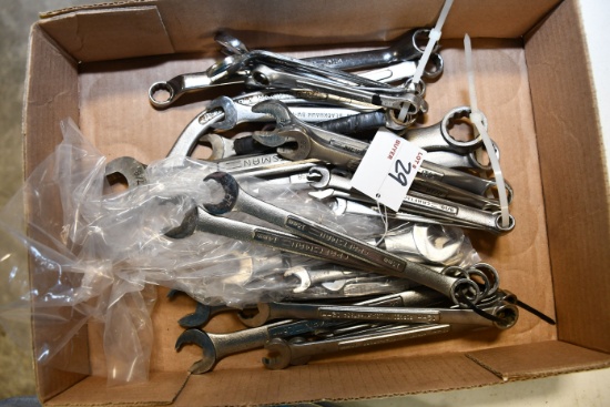 1 Lot of Misc. Open End Wrenches including Craftsman; Various Sizes; Some Metrics