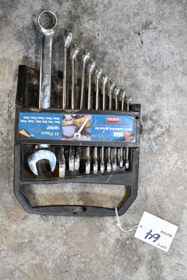 Akar 11-Piece Open End Metric Wrench Set; 6 thru 19mm
