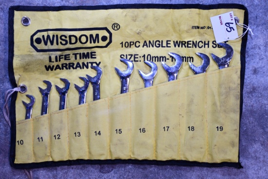 Wisdom 10-Piece Angle Wrench Set; 10 thru 19mm