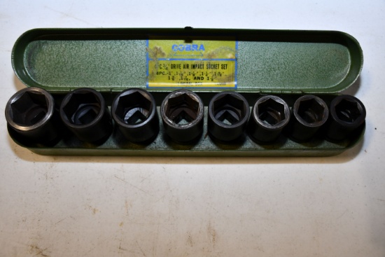 Cobra 8-Piece 3/4" Air Impact Socket Set