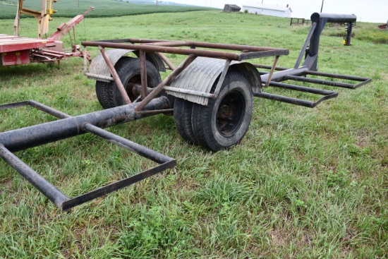 Homemade Gooseneck 8-Bale Hay Hauler; Single Axle w/Duals