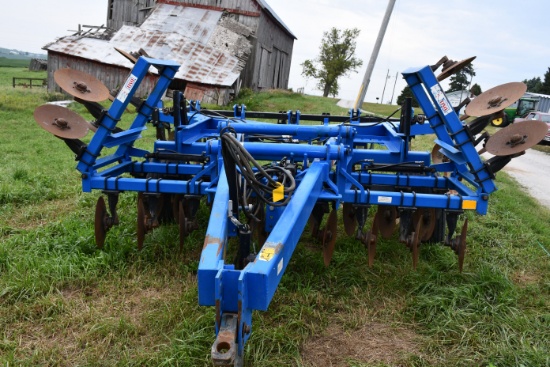 DMI Tiger II 7-Shank V-Disk Ripper, 16.5L-16.1 Tires, 19" Disk Blades, Good Shape