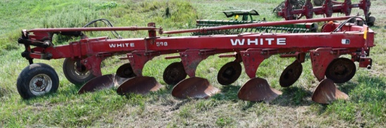 White 588 5-Bottom 20" Plow, Steerable, Semi Mounted, Good Shape