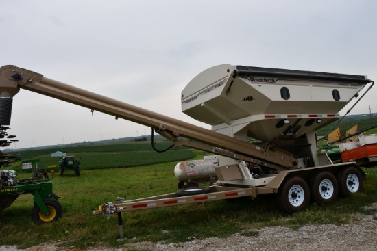Unverferth 3755XL Seed Runner Tender, 2 5/16 Bumper Hitch, 2 Compartment, Roll Over Tarp, LED Work L