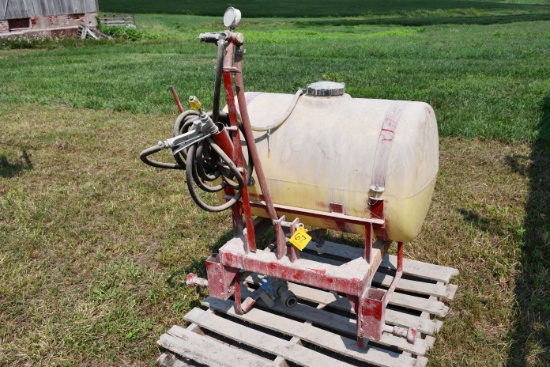 Kuker 55 Gal. 3pt Sprayer; Good Shape, PTO Pump, Hand Wand
