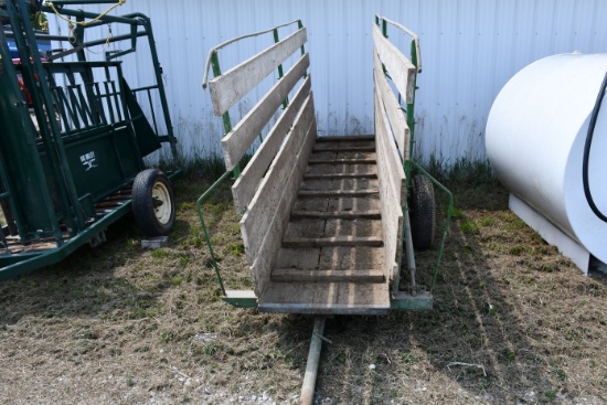 Portable Homemade Single Axle Loading Chute