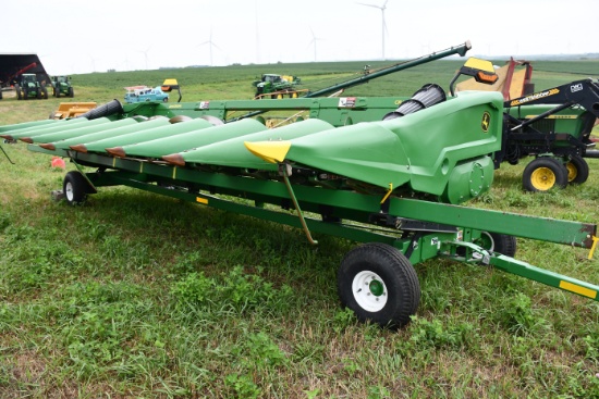 2025 John Deere C8R 8-Row Rigid Corn Head w/Poly Snouts, Single Drive, Row Sense, 3 Header Height Se