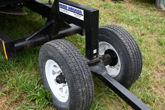 Head Hauler Trailer, No Lights, Tandem Axle, Dolly Front Wheels, 235/80 R16 Tires, Good Shape