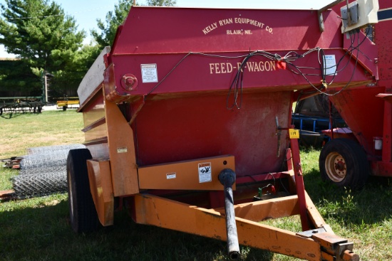 2006 Kelly Ryan Silage Feed Wagon, With Scale, 540pto, Good Floor, Like New Wagon, 11R22.5 Tires, SN