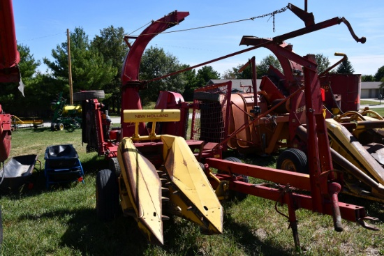 New Holland 717 Super 1 Row Chopper, Pull Type, 540pto, Manual Spout, Good Tires, SN:142191