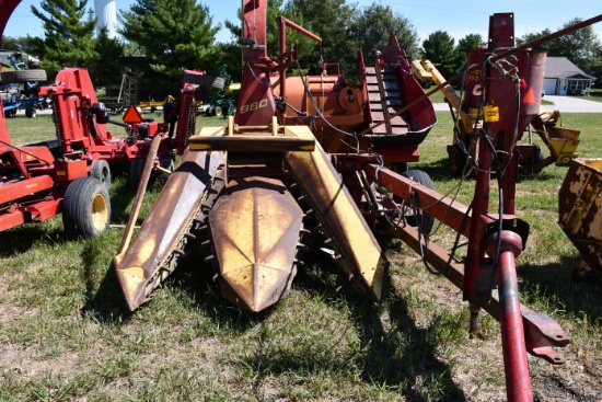 New Holland 880 2-38" Row Chopper, Pull Type, 540pto, Hydraulic and Electric Spout, Stored Inside, S