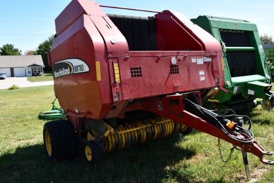 2006 New Holland BR780 Round Baler, Used Last Year, New PTO, Net Wrap or Twine, Bale Kicker, 480/45-