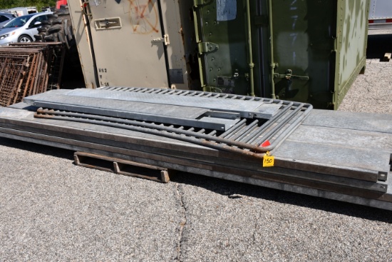 Galvanized Bleacher Boards and Hand Rail