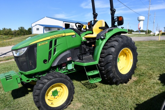 2022 John Deere 4052R Tractor, 305 Hours, MFWD, Hydrostat Transmission With 3 Ranges, 540, 3pt With