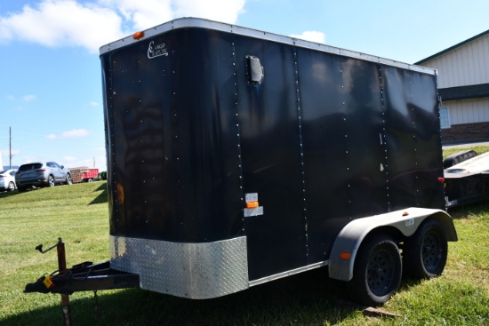 2011 Cargo Raft Inc. Enclosed Cargo Trailer, 2 5/16" Ball, Jack, Tandem Axle, 205/75R15 Tires, 2-350