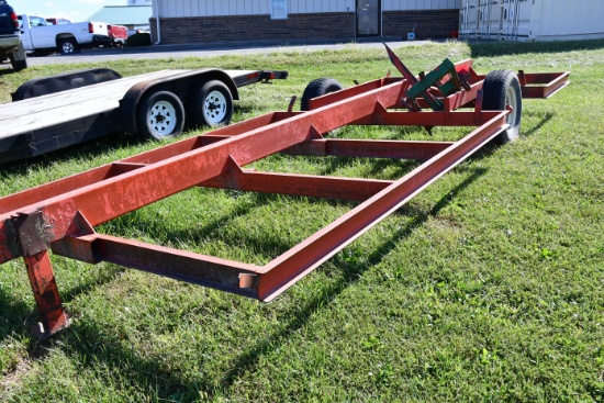 6 Bale Hay Trailer, 2 5/16 Ball, 245/75R16 Tires, With Bale Spear Missing 1 Spear