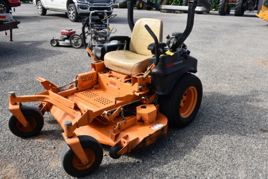 Scag Tiger Cat Zero Turn Mower, 48" Deck, Dual Fuel Tanks, 580cc Kawasaki Engine, Starts and Runs