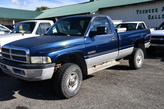 2002 Dodge 2500 Pickup, Cummins, 4x4, 159020 Miles, 6 Speed, Reg Cab, Long Bed, Blue, 1 Owner, 200 M