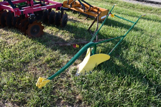 John Deere Walk Behind Plow, Painted, Used For Yard Art