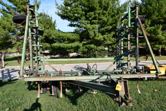 John Deere 100 Field Cultivator, Needs Work, 3 Bar Harrow, Some New Shovels, Needs Tires