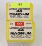 ONE HUNDRED ROUNDS CCI LAWMAN 44 MAGNUM AMMO