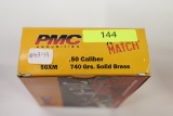 TEN (10) ROUNDS PMC X-TAC MATCH, 50 BMG AMMO