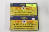 ONE HUNDRED (100) ROUNDS WESTERN SUPER MATCH, .38 SPL AMMO