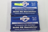 FORTY (40) ROUNDS PPU, 8 X 56 RS MANNLICHER AMMO