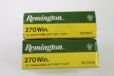 FORTY (40) ROUNDS REMINGTON, .270 WIN AMMO
