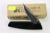 COLUMBIA RIVER MODEL 6702. BLACK FOLDER LOCK BLADE KNIFE, NEW IN BOX