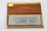 BROWNING SHARPENING STONE IN CEDAR BOX, APPROX. 6