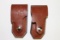 TWO (2) LEATHER BOKER, 5