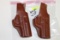 TWO (2) THE HUNTER COMPANY, MODEL 5011-1635, H&K USP .45ACP LEATHER HOLSTERS