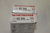 ONE HUNDRED (100) ROUNDS WINCHESTER 357 SIG AMMO