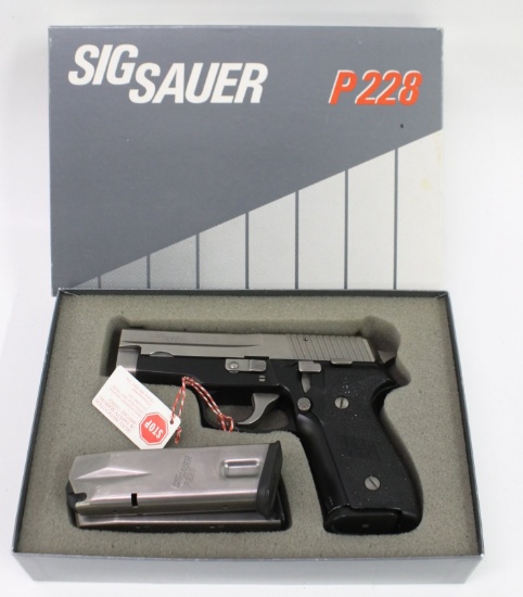 SIG SAUER MODEL P228, 9MM PISTOL, (B118696) ONLY ONE GUN AVAILABLE